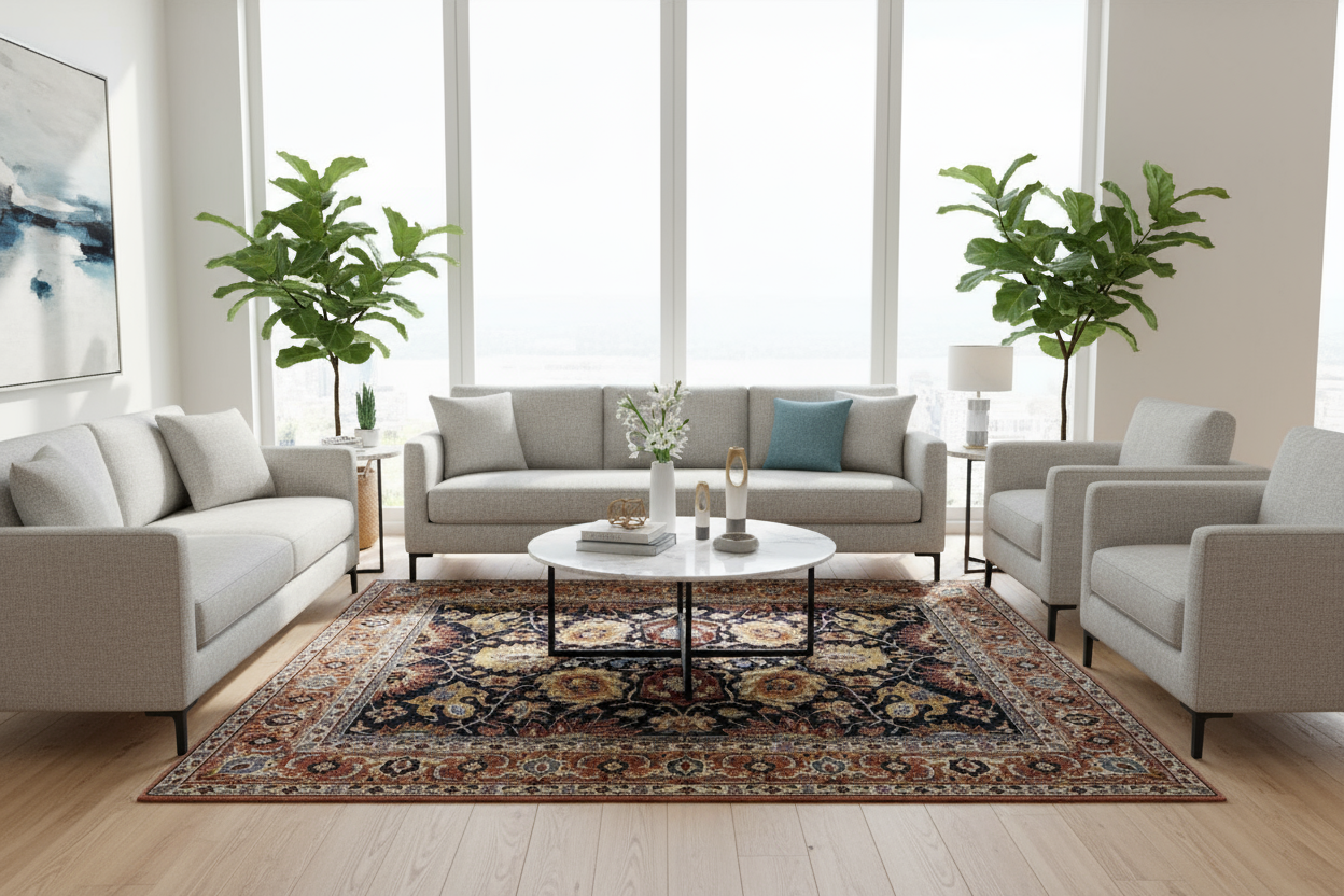 Ancient desing rugs with real colour and beautiful finish